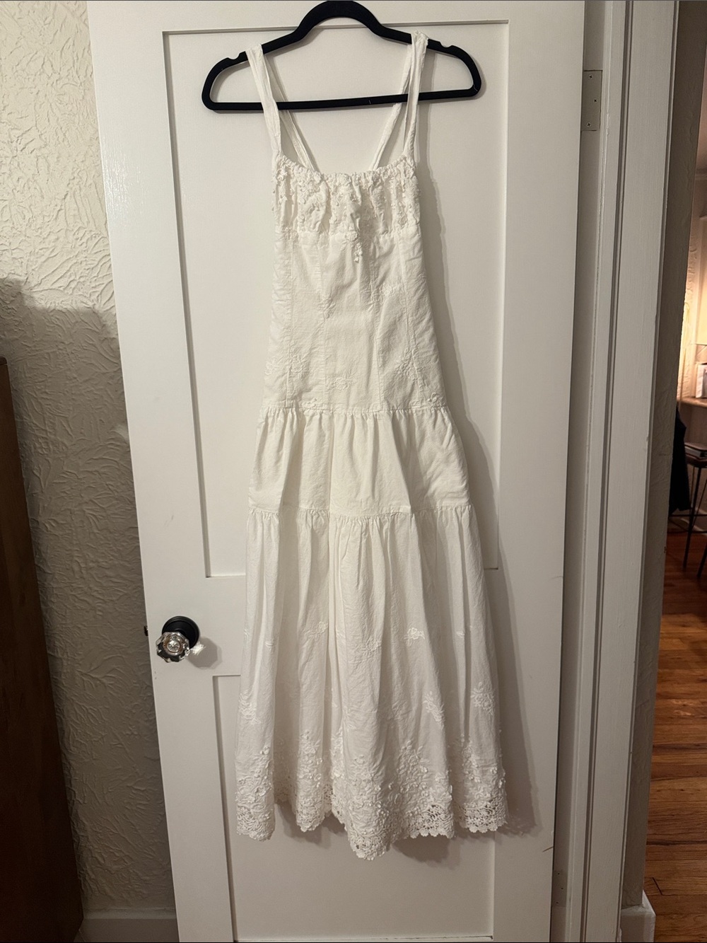 WeWoreWhat White Eyelet Dress Label Detail